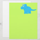 Blue Triceratops Dinosaur (Front/Back)