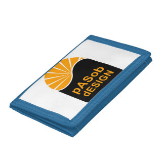 Blue TriFold Nylon Wallet