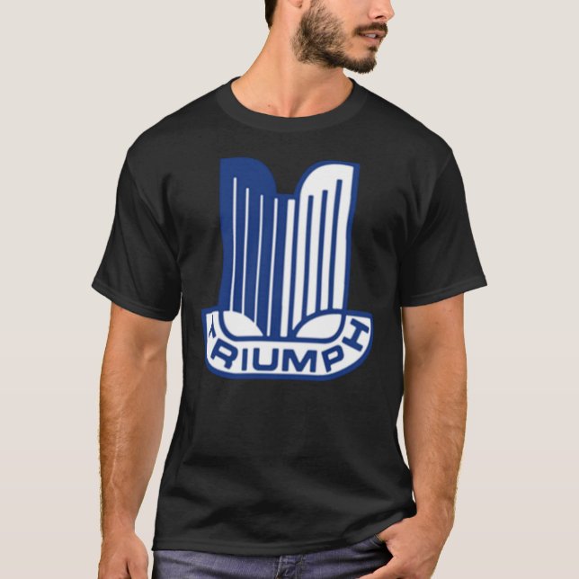 Blue Triumph Logo Classic T-Shirt (Front)