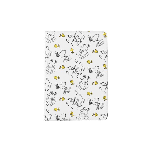 Blue Tropical Flower Garden Pattern Passport Holder (Front)