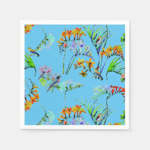 Blue Tropical Paradise Napkins