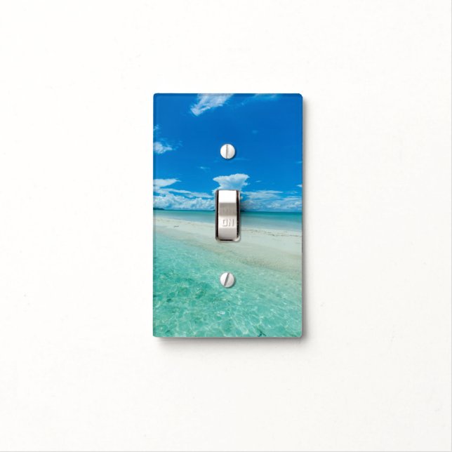 Blue tropical seascape, Palau Light Switch Cover (In Situ)