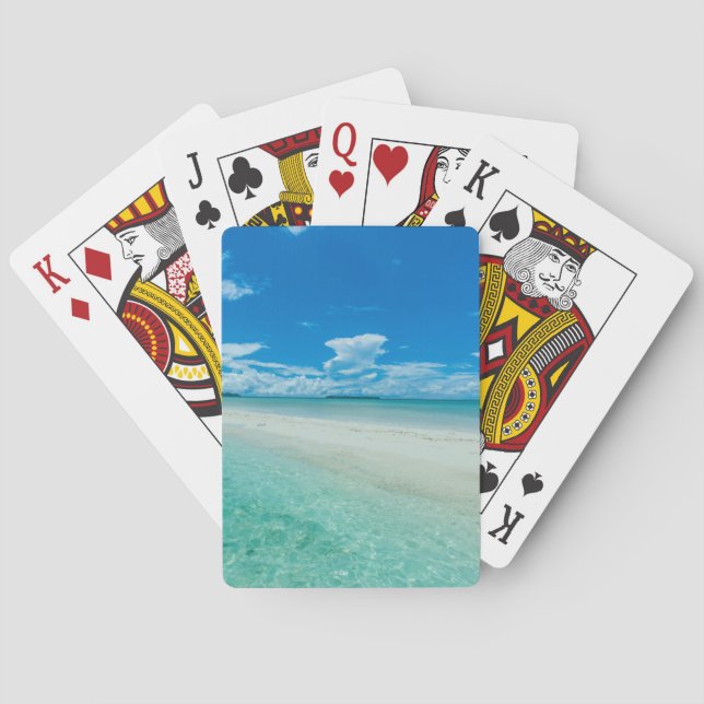 Blue tropical seascape, Palau Poker Cards (Back)