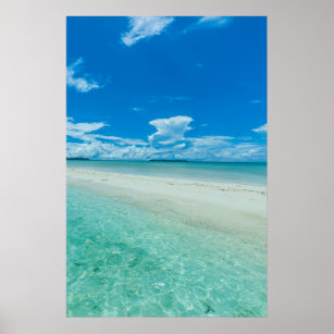 Blue tropical seascape, Palau Poster