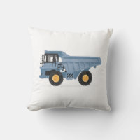 Blue Truck Construction Vehicle Boys Room