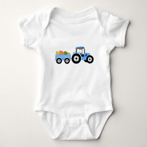 Blue Truck Farm Produce Baby Bodysuit