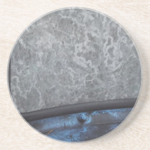 Blue Truck fosted window Drink Coaster
