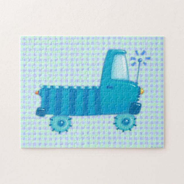 Blue Truck Jigsaw Puzzle (Horizontal)