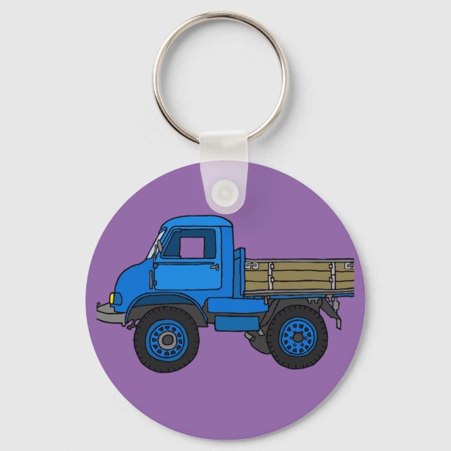 Blue truck keychain (Front)