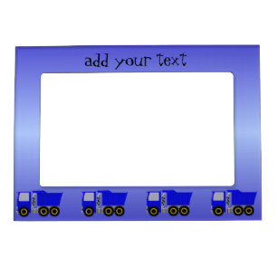 Blue Truck Magnetic Photo Frame