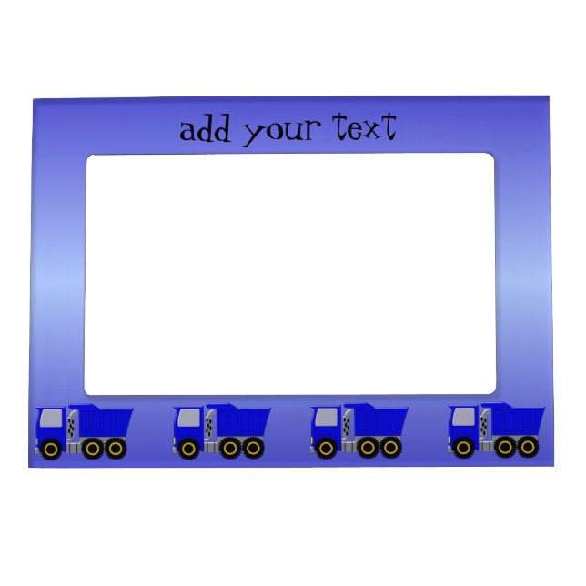 Blue Truck Magnetic Photo Frame (Front)