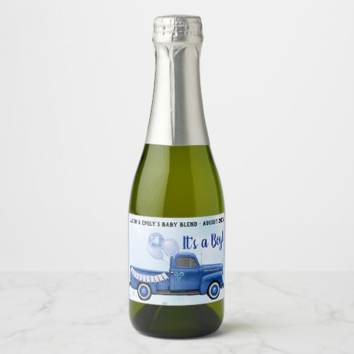 Blue Truck Mini Sparkling Wine Labels