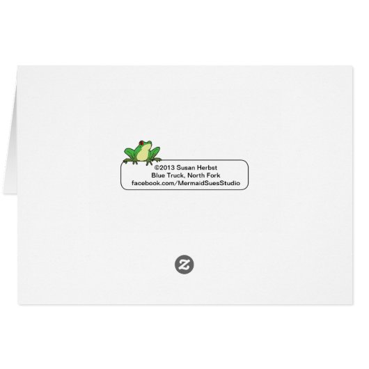 Blue Truck, North Fork, Blank Card (Back Horizontal)