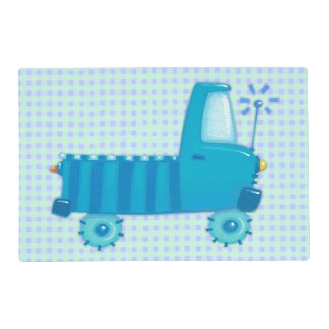 Blue Truck Placemat (Front)