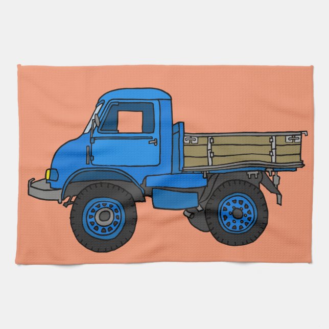 Blue truck towel (Horizontal)