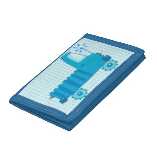Blue Truck Trifold Wallet (Bottom)
