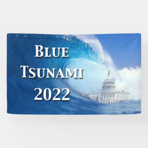 Blue Tsunami Election 2022 Banner