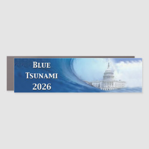 Blue Tsunami Election 2026 Car Magnet