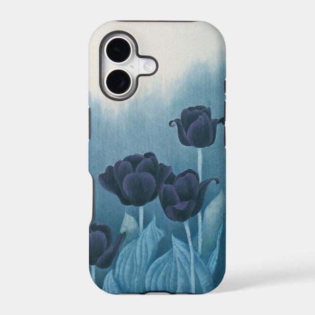 Blue Tulip Iphone Case (Back)