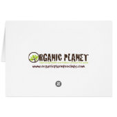 Blue Tulip Monogram Note Cards (Back Horizontal)