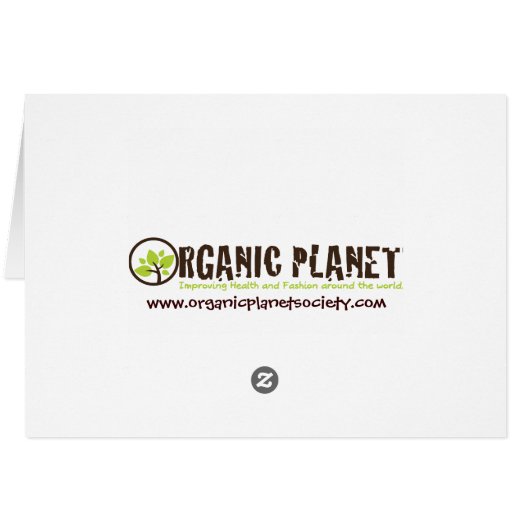 Blue Tulip Monogram Note Cards (Back Horizontal)