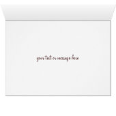 Blue Tulip Monogram Note Cards (Inside Horizontal (Bottom))