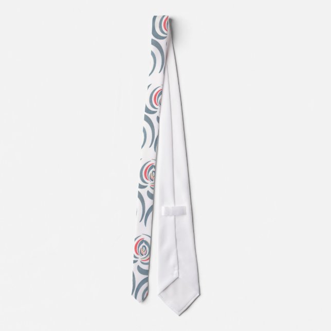 Blue tulip neck tie (Back)