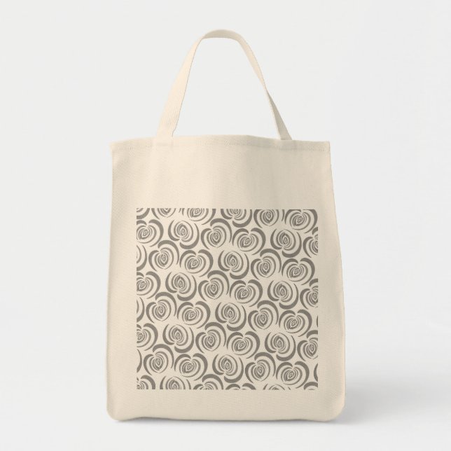 Blue tulip shades of gray tote bag (Front)