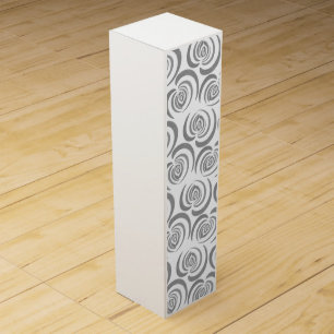 Blue tulip shades of gray wine box