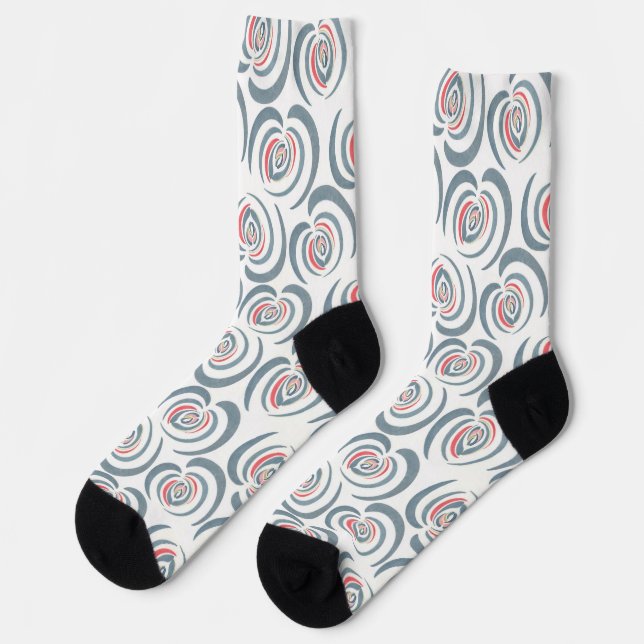 Blue tulip  socks (Left)