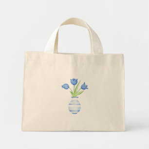 Blue Tulips Blue Bag