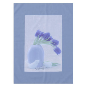 Blue Tulips Still Life Tablecloth