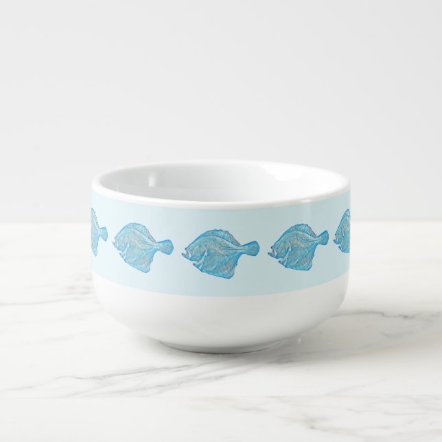 Blue Turbot Soup Mug (Front)