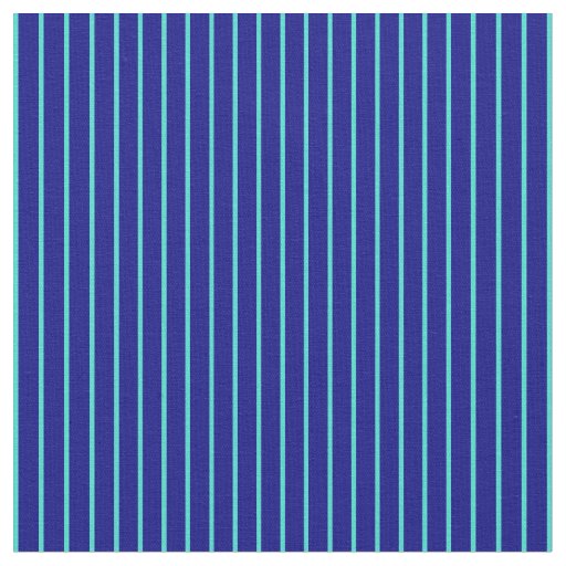 Blue & Turquoise Colored Pattern of Stripes Fabric