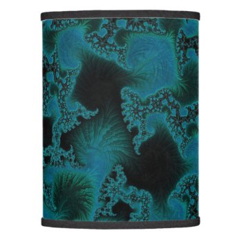 Blue Turquoise Fractal Lamp Shade by TeensEyeCandy at Zazzle