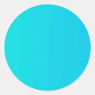Blue turquoise gradient blank template Sticker