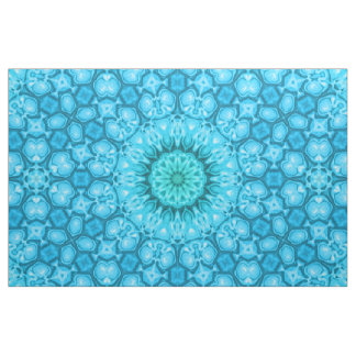 Blue Turquoise Pattern Fabric