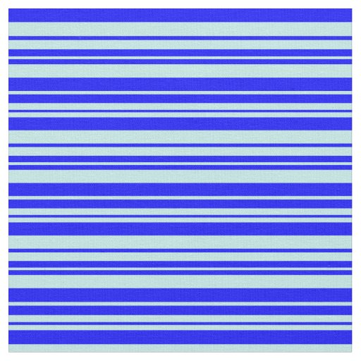 Blue & Turquoise Pattern of Stripes Fabric