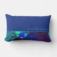 Blue Turquoise & Purple Abstract | Welcome