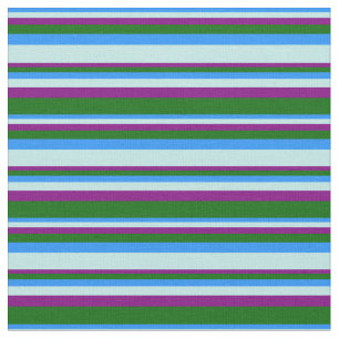 Blue, Turquoise, Purple, and Dark Green Colored Fabric