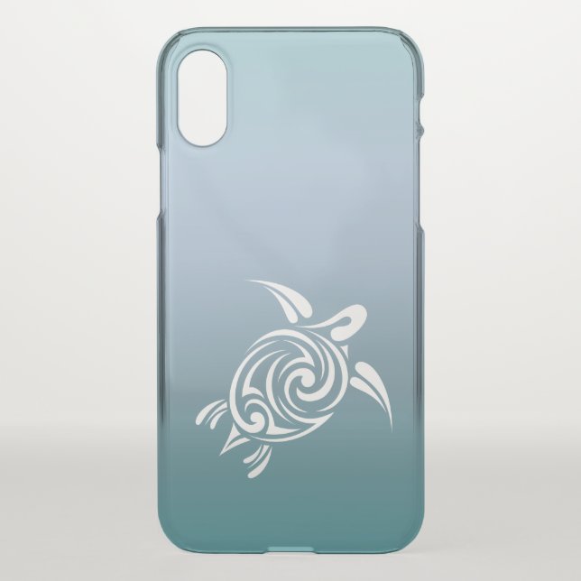 Blue Turtle Animal Hawaii Tropical Beachstyle Uncommon iPhone Case (Back)