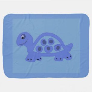 Blue Turtle Baby Blanket