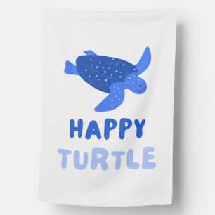 Blue Turtle Environment Earth Save Our Planet House Flag