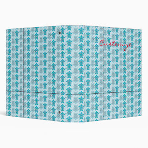 Blue Turtles Swimming Thunder_Cove 3 Ring Binder