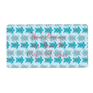 Blue Turtles Swimming Thunder_Cove Label