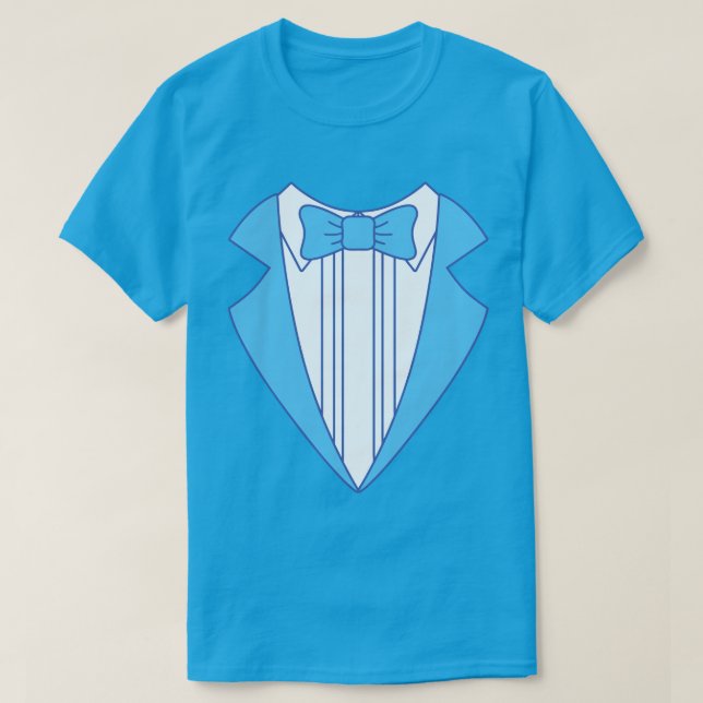 Blue Tuxedo T-Shirt (Design Front)