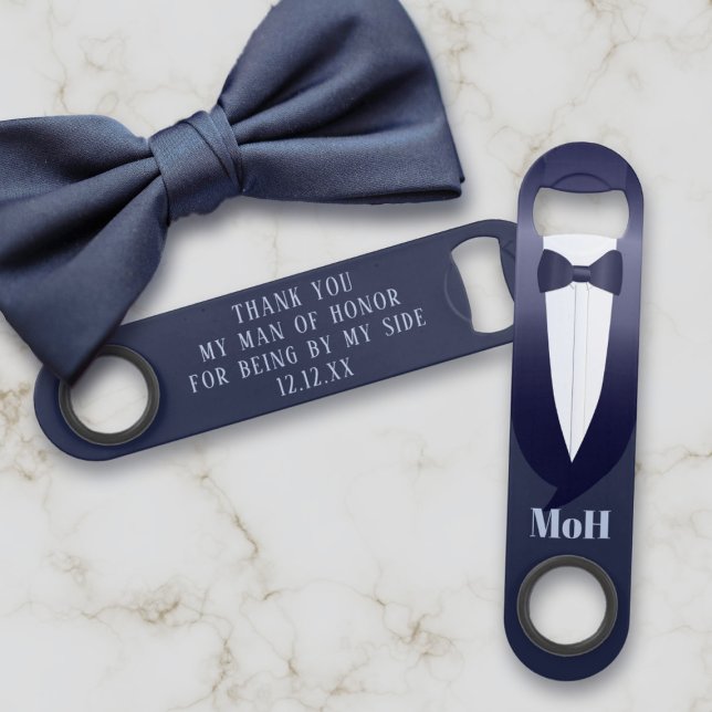 Blue Tuxedo Wedding Man of Honor Bar Key (Creator Uploaded)