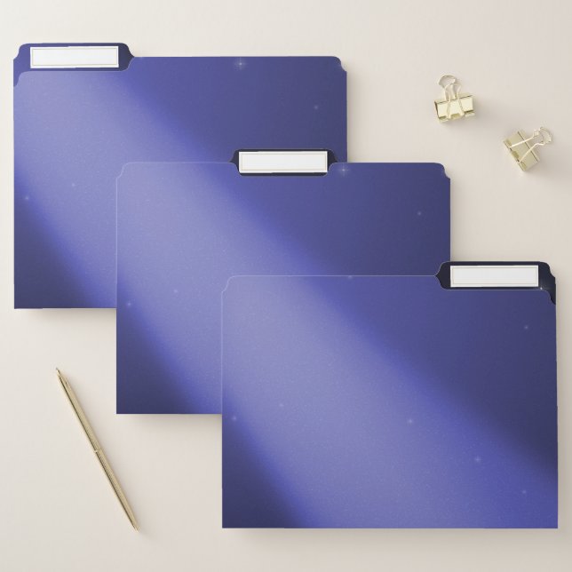 Blue Twilight Moon ombre File Folder (Set)