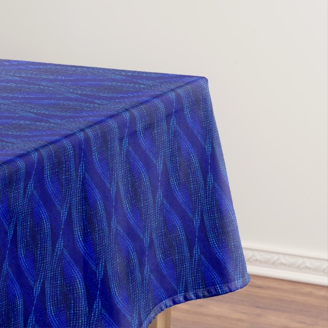 Blue Twist Tablecloth (In Situ)
