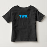 Blue Two 2nd Birthday Toddler T-shirt<br><div class="desc">A 2nd birthday t-shirt for boys featuring the number two in blue.</div>